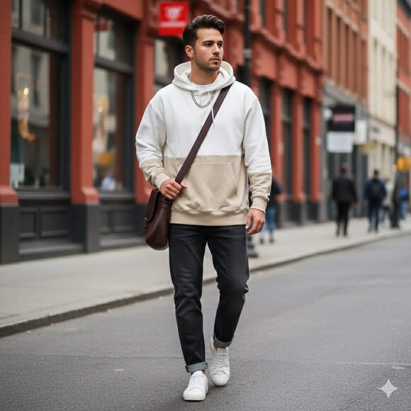 🧥 Hudson North Two-Tone Hoodie – XL – Made in India 🇮🇳 - Picture 7 of 7